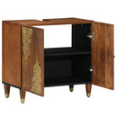 vidaXL Mosdókagyló szekrény Méz barna 62 x 33 x 58 cm Tömör Mangófát