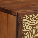 vidaXL Fali Szekrény ajtóval Méz barna 38 x 33 x 48 cm Tömör Mangófát