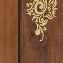 vidaXL Fali Szekrény ajtóval Méz barna 38 x 33 x 48 cm Tömör Mangófát