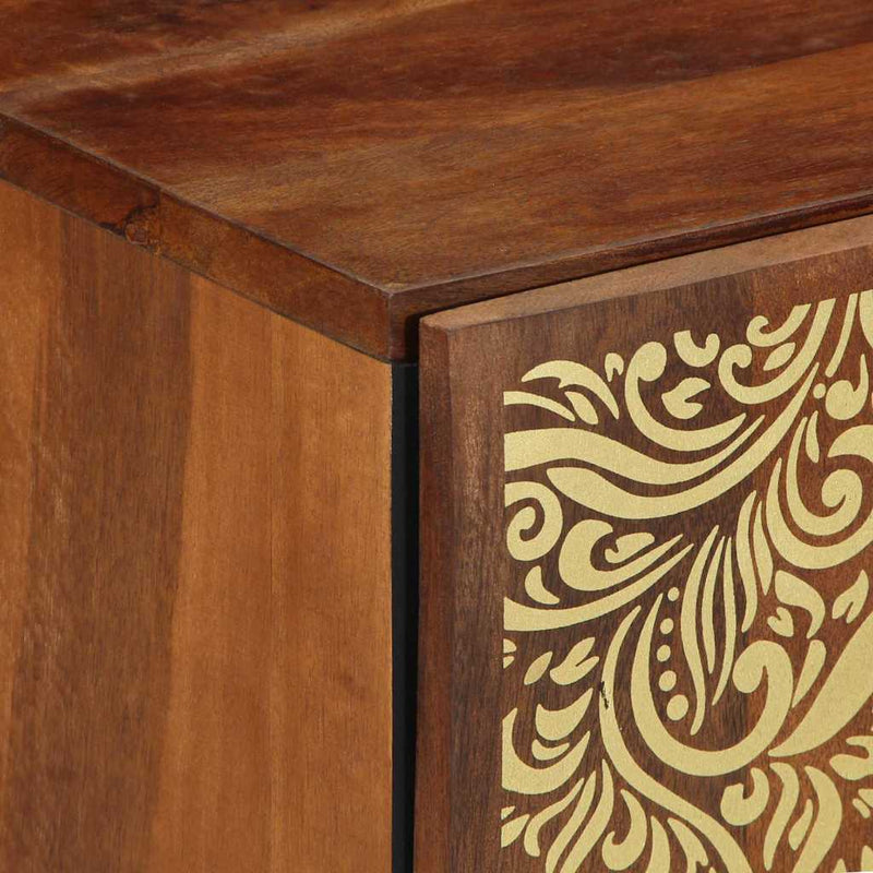 vidaXL Fürdőszoba Székény Méz barna 38 x 33 x 58 cm Tömör Mangófát