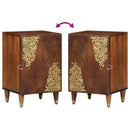 vidaXL Fürdőszoba Székény Méz barna 38 x 33 x 58 cm Tömör Mangófát