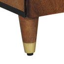 vidaXL Széf fiókkal mézbarna 38 x 33 x 160 cm Tömör Mangófát