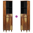 vidaXL Széf fiókkal mézbarna 38 x 33 x 160 cm Tömör Mangófát