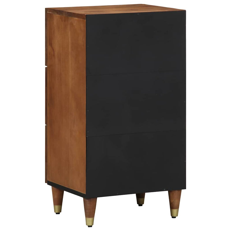 vidaXL Széf fiókkal polcokkal Barna 40 x 33.5 x 75 cm Tömör mangófa
