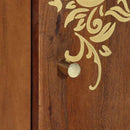 vidaXL Széf polcokkal tárolóval Barna 40 x 33 x 75 cm Tömör Mangófát