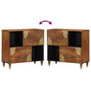 vidaXL Széf polcokkal tárolóval Barna 80 x 33 x 75 cm Tömör Mangófát