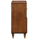 vidaXL Széf polcokkal tárolóval Barna 80 x 33 x 75 cm Tömör Mangófát