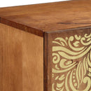 vidaXL Széf polcokkal tárolóval Barna 90 x 33 x 75 cm Tömör Mangófát