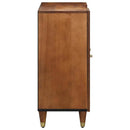 vidaXL Széf polcokkal tárolóval Barna 90 x 33 x 75 cm Tömör Mangófát