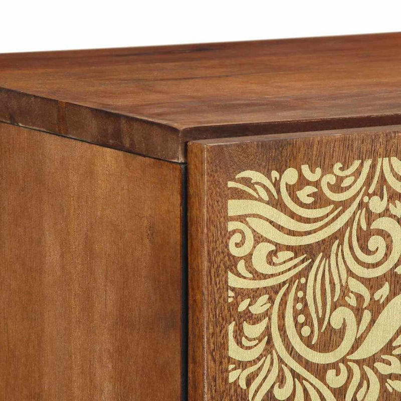 vidaXL Magasfiú fiókkal Barna 40 x 33.5 x 110 cm Tömör mangófa