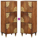 vidaXL Magasfiú polcokkal Barna 40 x 33 x 110 cm Tömör Mangófát