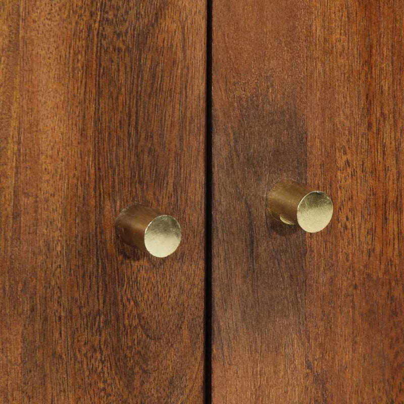 vidaXL Magasfiú fiókkal ajtóval Barna 60 x 33 x 100 cm Tömör Mangófát