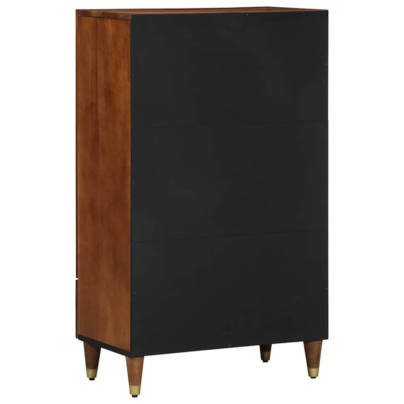 vidaXL Magasfiú polcokkal Barna 60 x 33.5 x 100 cm Tömör mangófa