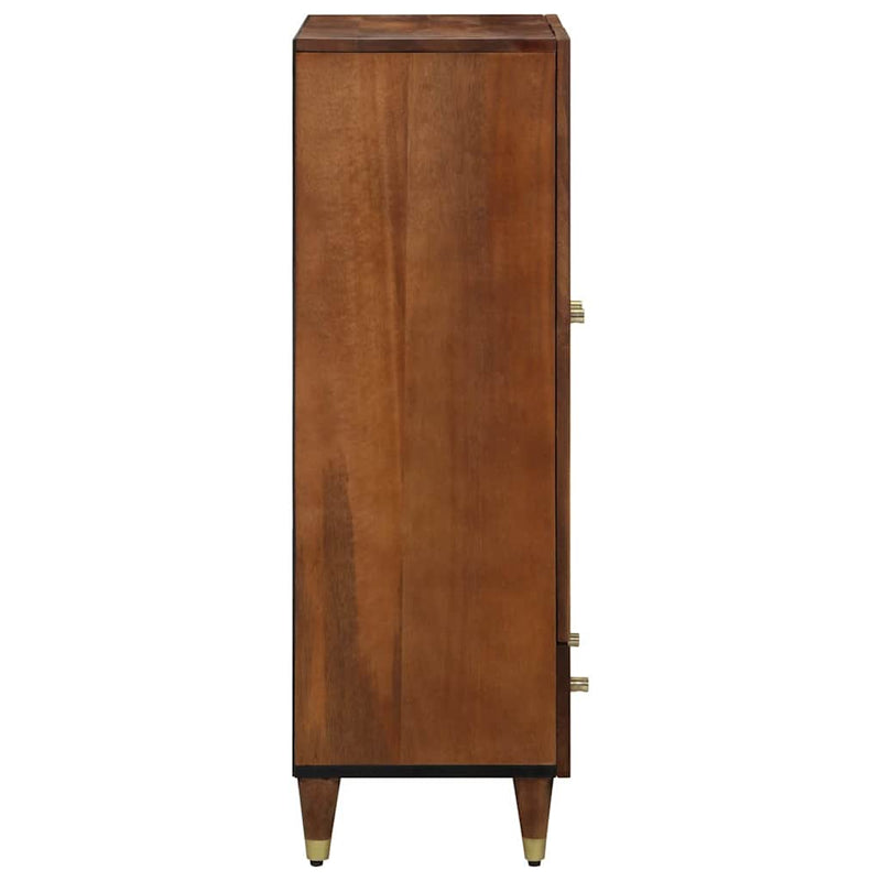 vidaXL Magasfiú polcokkal Barna 60 x 33.5 x 100 cm Tömör mangófa