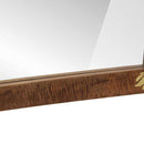 vidaXL Fürdőszobai tükör tükörrel Méz barna 70 x 50 x 2,5 cm