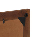 vidaXL Fürdőszobai tükör tükörrel Méz barna 70 x 50 x 2,5 cm