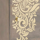 vidaXL Éjjeli szekrény ajtóval Szürke 40 x 33 x 46 cm Tömör Mangófát