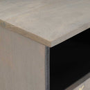 vidaXL TV szekrény fiókkal Szürke 70 x 33 x 46 cm Tömör Mangófát