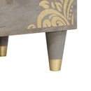 vidaXL TV szekrény fiókkal Szürke 70 x 33 x 46 cm Tömör Mangófát