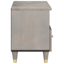 vidaXL TV szekrény fiókkal Szürke 70 x 33 x 46 cm Tömör Mangófát