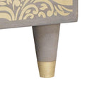 vidaXL Dohányzóasztal Szürke 80 x 50 x 40 cm Tömör Mangófát