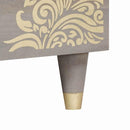 vidaXL Dohányzóasztal Szürke 80 x 50 x 40 cm Tömör Mangófát