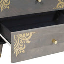 vidaXL Éjjeliszekrény fiókkal Szürke 50 x 33 x 62 cm Tömör Mangófát