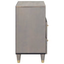 vidaXL Éjjeliszekrény fiókkal Szürke 50 x 33 x 62 cm Tömör Mangófát