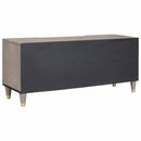 vidaXL TV szekrény fiókkal Szürke 105 x 33 x 46 cm Tömör Mangófát