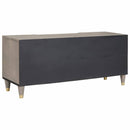 vidaXL TV szekrény fiókkal Szürke 105 x 33 x 46 cm Tömör Mangófát