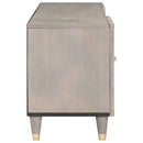 vidaXL TV szekrény fiókkal Szürke 105 x 33 x 46 cm Tömör Mangófát