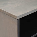 vidaXL TV szekrény polcokkal Szürke 80 x 33 x 46 cm Tömör Mangófát