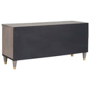 vidaXL TV szekrény fiókkal Szürke 100 x 33 x 46 cm Tömör Mangófát