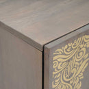 vidaXL Mosdókagyló szekrény Szürke 62 x 33 x 58 cm Tömör Mangófát