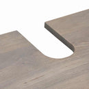 vidaXL Mosdókagyló szekrény Szürke 62 x 33 x 58 cm Tömör Mangófát