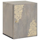 vidaXL Fali Szekrény tárolóval Szürke 38 x 33 x 48 cm Tömör Mangófát