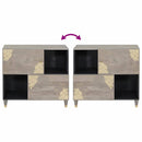 vidaXL Széf polcokkal Szürke és Arany 80 x 33 x 75 cm Tömör Mangófát