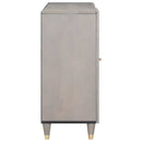 vidaXL Széf polcokkal Szürke és Arany 90 x 33 x 75 cm Tömör Mangófát