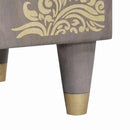 vidaXL Magasfiú Szürke és Arany 40 x 33 x 110 cm Tömör Mangófát