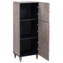 vidaXL Magasfiú Szürke és Arany 40 x 33 x 110 cm Tömör Mangófát