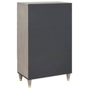 vidaXL Magasfiú Szürke és Arany 60 x 33 x 100 cm Tömör Mangófát