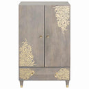 vidaXL Magasfiú Szürke és Arany 60 x 33 x 100 cm Tömör Mangófát