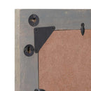 vidaXL Fürdőszobai tükör tükörrel Szürke 70 x 50 x 2,5 cm