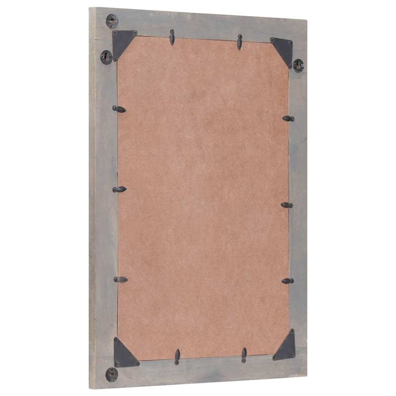 vidaXL Fürdőszobai tükör tükörrel Szürke és Ezüst 50 x 70 x 3 cm
