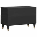 vidaXL TV szekrény fiókkal Fekete 70 x 33 x 46 cm Tömör Mangófát