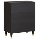 vidaXL Széf Fekete 60 x 33 x 75 cm Tömör Mangófát