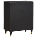 vidaXL Széf Fekete 60 x 33 x 75 cm Tömör Mangófát