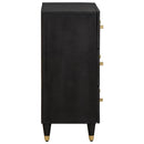 vidaXL Széf Fekete 60 x 33 x 75 cm Tömör Mangófát