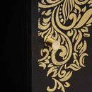 vidaXL Dohányzóasztal Fekete 80 x 50 x 40 cm Tömör Mangófát