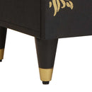 vidaXL Éjjeliszekrény fiókkal Fekete 40 x 33 x 46 cm Tömör Mangófát